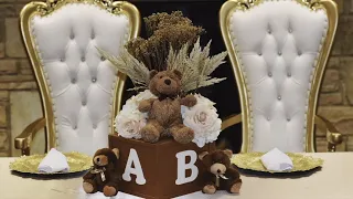 Teddy Bear baby shower |DIY| chocolate/brown theme