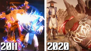Raiden vs Liu Kang Fight Scenes Comparison! (2011-2020) | Mortal Kombat Story