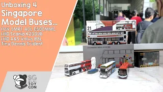 SG ToyCon 2022 - Unboxing 4 Singapore Model Buses...