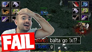 DOTA SVEN VS SKELETON KING (1v1 FIGHT FAIL)