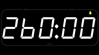 260 MINUTE - TIMER & ALARM - 1080p - COUNTDOWN