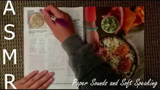 ASMR 👩🏻‍🍳 Picking Fall Recipes 🍂 [ soft speaking, magazine page flipping, carpet scratching ]