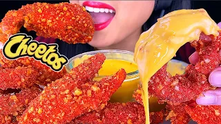 ASMR CHEESY Hot Cheetos LOBSTER CLAWS & ONION RINGS (Crunchy Eating Sounds) NO TALKING | ASMR Phan