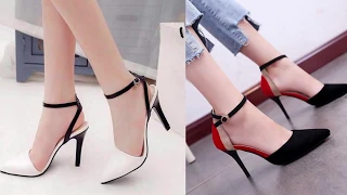 Ankle Strappy Pointy Pumps Fashion