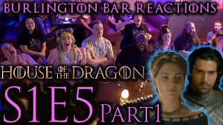 Ser Cole needs to RELAX!  // House of the Dragon S1x5 Burlington Bar REACTION Part 1!