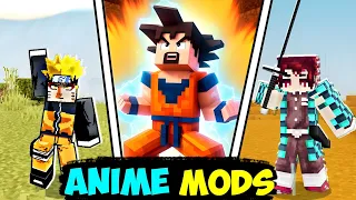 Top 5 Anime Mods For Minecraft ( 1.20+ ) || Best Anime Mods For Minecraft Pocket Edition