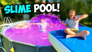 Der GRÖßTE TRAMPOLIN SCHLEIM POOL der WELT! (mit Airtrack Rutsche!)