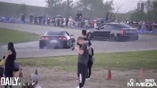 Corvette and CTS-V drifting at Final Bout