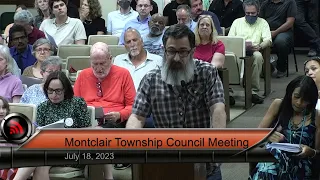 Montclair Township Council Meeting - July 18, 2023