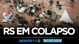 DESPERTA ICL - 06/05/24 - METADE DO RS COLAPSOU ABAIXO D´ÁGUA. BRASIL TEM SEUS REFUGIADOS DO CLIMA