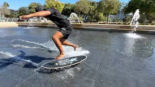 SECURITY KICKING US OUT FOR SKIMBOARDING IN FOUNTAINS!