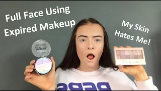 FULL FACE USING EXPIRED PRODUCTS - MY SKIN HATES ME