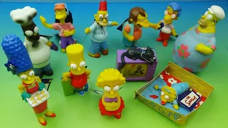 2001 THE SIMPSONS set of 11 BURGER KING COLLECTIBLE MINI FIGURES VIDEO REVIEW (UK Exclusive)