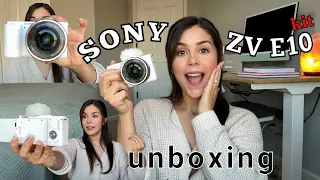 SONY ZV E10 (WHITE) UNBOXING! SHARLENE COLON