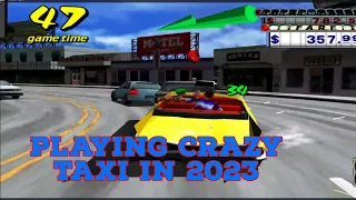 Playing Crazy Taxi in 2023 on Pcsx2 Emulator