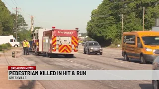 2 pedestrians hit, 1 killed in hit-and-run crash in Greenville