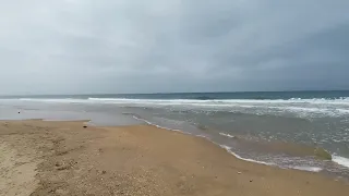 Мартовское море и пляж по ул. Светлой в Витязево!