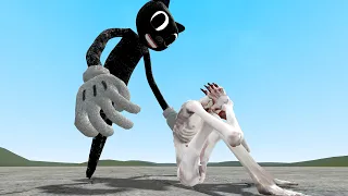 SCP 096 SHY GUY VS NEW CARTOON CAT!! Garry's Mod [SCP Foundation VS Trevor Henderson]