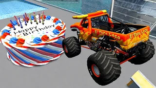 BeamNG.drive Satisfying Crashes Fails Rollovers - Super Ramp Car Jumps Gameplay