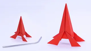 How To Make a Paper Flying Rocket - Easy Origami & Crafts