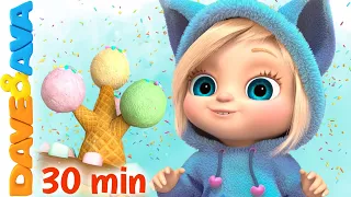 🍦 The Ice Cream Song and More Nursery Rhymes & Baby Songs | Dave and Ava🍦