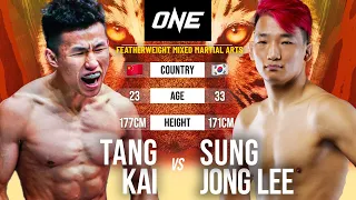 CRUSHING HEAD KICK 😵 Tang Kai vs. Sung Jong Lee | Full Fight Replay