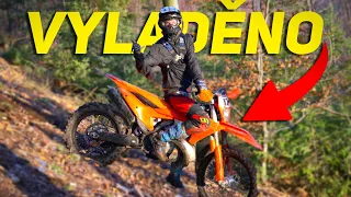 EXTRÉMNÍ SKÁLY🥵 Motorka téměř vyladěná✔️(Ktm exc300 2024)