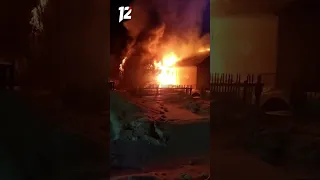 В Омской области при пожаре в частном доме погиб мужчина