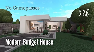 Modern Budget No Gamepass  House | Roblox Bloxburg Speedbuild + Tour | Minami Oroi