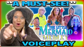 The Little Mermaid - MEDLEY (feat. Rachel Potter) cover by Voiceplay- REACTION | Drew Nation