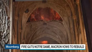 Macron Vows to Rebuild Notre Dame Cathedral Ravaged by Fire