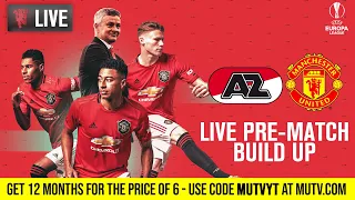 AZ Alkmaar v Manchester United - MUTV Pre-Match Build Up 16:30 (BST) | Half Price Subscription Offer