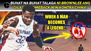 Ganito BINUHAT NI JUSTIN BROWNLEE ang GILAS kontra sa CHINA! | Asian Games 2023