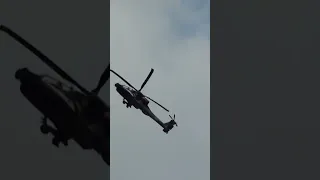 ah-64 loop / roll #military #helicopter #ah64 #demo #display #show #loop #roll #airshow #wow #nice