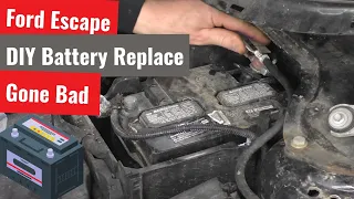 Ford Escape - Battery Replacement With Cowl Off - DIY Fail