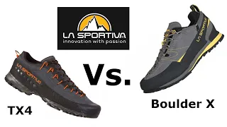 La Sportiva TX4 vs. Boulder X | Unboxing and comparison