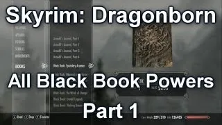 All Black Book Powers Part 1 - Skyrim Dragonborn