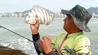 ISCA NATURAL FAZ TODA DIFERENÇA NA PESCARIA DE COSTEIRA OU COSTÃO GUARAPARI ES PESCARIA...