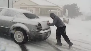 Car vs Snow  Compilation