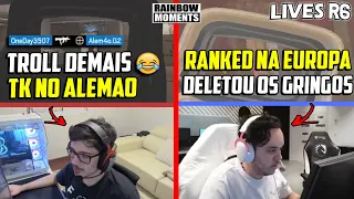 HANDY TROLANDO O ALEMAO, NESK ACABANDO COM OS GRINGOS E MAIS - MELHORES MOMENTOS LIVES R6