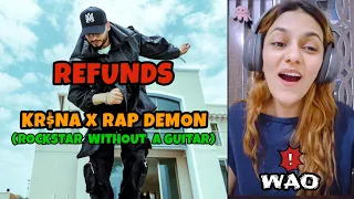 Krsna x Rap Demon - Refunds 🔥HONEST REACTION🔥 Rockstar without a guitar #newrapsong #umair #krsna