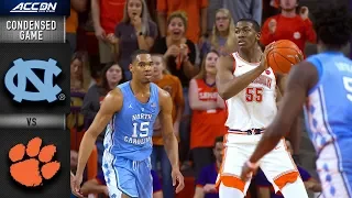 North Carolina vs. Clemson Condensed Game | 2018-19 ACC Basketball