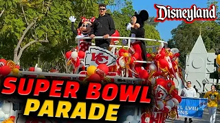 Super Bowl LVIII MVP Victory Parade with Patrick Mahomes at Disneyland