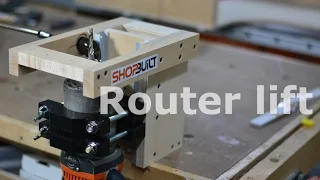 Shop built - Router Lift