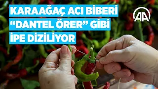 ❝Dünyanın en acı tatlısı❞ | Önce ipe diziliyor, kuruyunca kızartılıyor, tava ciğerin lezzet yoldaşı