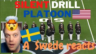 Swede reacts to :Silent Drill Platoon Performs at Halftime on Thursday Night Football