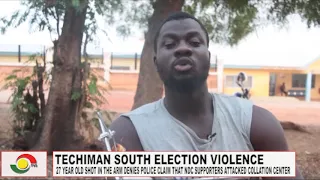 Survivor of techiman south collation center shooting denies claims NDC supporters attacked police