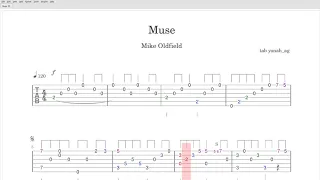 Muse - Mike Oldfield - Fingerstyle Guitar Tab