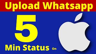 How to Post Long Video On WhatsApp Status on iPhone | Upload Whatsapp status more than 5min iPhone