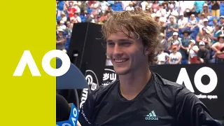 Alexander Zverev on-court interview (1R) | Australian Open 2019